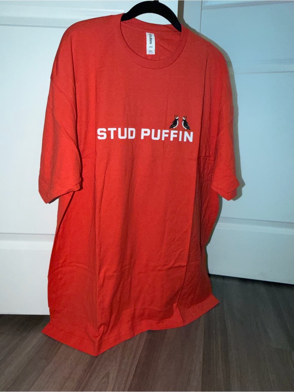 Stud Puffin Red Graphic Tee